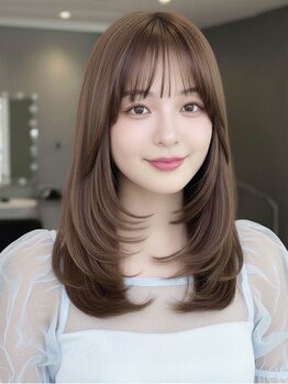 個室型美容室 グルグル 表参道店(GULGUL)の写真/<圧倒的高評価な韓国レイヤーカット>毛先数ミリ単位にこだわる小顔を創る顔周りカット*[表参道駅/髪質改善]