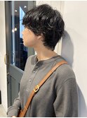 ショートパーマ/ショートカット/マッシュショート/黒髪