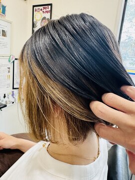 ヒーリングヘアーサロン コー(Healing Hair Salon Koo) ブリーチなしのインナーカラー♪