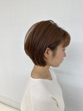 クオリス 上板橋店(QUALIS) 丸みショートボブ◎小顔×前下がりレイヤー大人可愛い