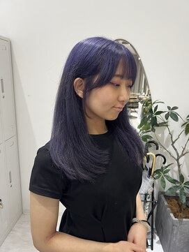 ジーナ 福岡藤崎(Zina) ケアブリーチ×パープルラベンダー