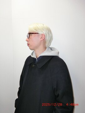 テーマ シモキタザワ 下北沢(Themamen's) ホワイトブロンド×ブロークバックショート