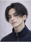 Hale波巻きツイストスパイラルパーマ刈り上げセンターパート原宿
