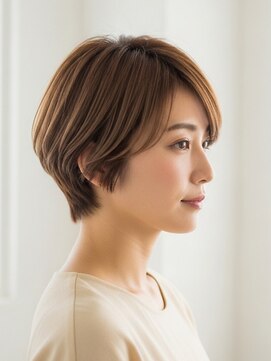 フープ 川越(hoop) ひし形ショート白髪染め/白髪ぼかし/ハイライト