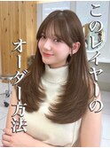 遠藤音茄　ミディアム　セミロング　韓国　顔まわり　