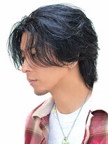 ベーア メロー(Bar mellow)&nbsp;黒髪フェザーセンターパート