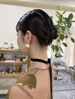 イオ(io)&nbsp;#ヘアセット#ツインアレンジ#タイトアレンジ#結婚式 ヘアセット
