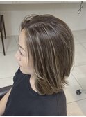 大人ハイライトde白髪ぼかし