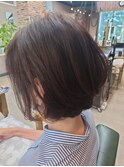 丸みのレイヤーボブ