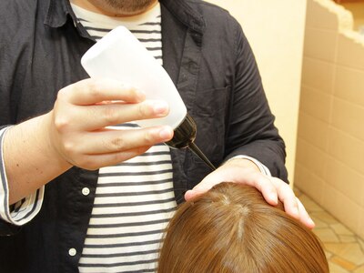 髪をいたわり、施術☆サラサラヘアーに◎