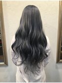 暗髪マーメイドアッシュハニーヘア