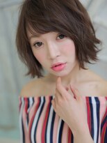 アグ ヘアー カノン 塚本店(Agu hair kanon) MIXカールで上品なふわ軽ショート