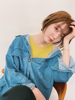 フィルムス 銀座(FILMS) レイヤーカット/デザインカラー/ウェットヘア/オリーブベージュ