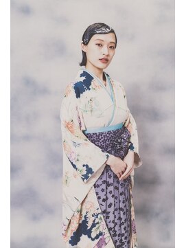 カミノート(kaminote) 卒業式　袴　金箔ヘア