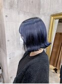 【MIRAC町田店河原崎】ネイビーブルーボブ