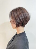 ラポール 柏店(RAPPOR)&nbsp;暗めグレージュカラー×大人女性ボブショート◎20代30代40代50代