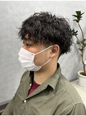 ツーブロック/メンズマッシュ/波巻きスパイラルパーマ