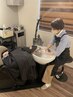 【頭皮ケア◎】ポイントカラー＋アルカリ除去＋炭酸スパ（10分） ￥4180→3800