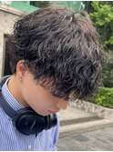 メンズパーマ波巻きパーマツイストスパイラルパーマ韓国マッシュ