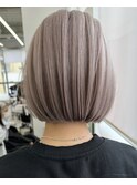 保存必須【海外風ハイトーンボブ】大人気グレージュカラー