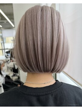リノート バイ エゴル 名古屋(LINOET by ENGOL) 保存必須【海外風ハイトーンボブ】大人気グレージュカラー