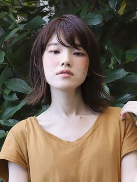 オッジ 西新店(Oggi) 外ハネボブレイヤー ニュアンスアレンジ グレージュ