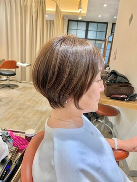 アニュー ヘア アンド ケア(a New hair&care) 代30代大人可愛いショート丸みボブ