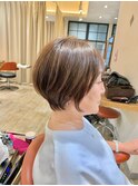 代30代大人可愛いショート丸みボブ