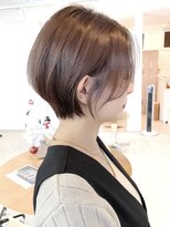 ノア(NOA)&nbsp;大阪丸みショートボブピンクベージュ20代30代40代50代