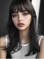 レヴ 草加店(LEV.)&nbsp;前髪 アンブレラカラー こなれミディ イメチェン ウェーブパーマ