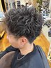 ［メンズ限定］小野指名で似合わせカットパーマ＋TR＋眉カット　￥14910→