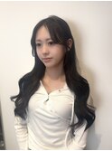 暗髪韓国ヘア♪
