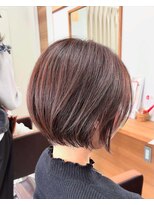 ティーシースペース 元住吉店(T.C.SPACE)&nbsp;ピンクベージュ × ショートボブ