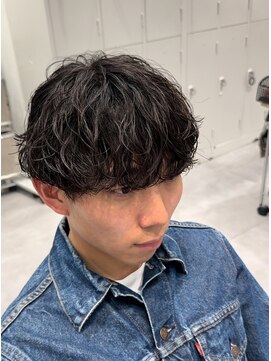 オーシャントーキョー 仙台(OCEAN TOKYO) シャドウパーマ波巻きスパイラルマッシュツーブロック無造作