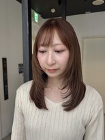 フリック 堺東店(FLICK)&nbsp;ミディアムレイヤー/大人可愛い/小顔カット/堺東