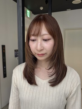 フリック 堺東店(FLICK) ミディアムレイヤー/大人可愛い/小顔カット/堺東