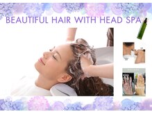 ヘッドスパ☆ヤクジョスイは無色透明な水です！頭皮にかけていくごとに白く濁った水に変わります。