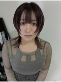 ★深みパープルのタッセル小顔ミディ★