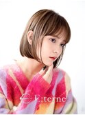 ミルクティー韓国ヘア/ボブ/ブリーチなし/トリートメント