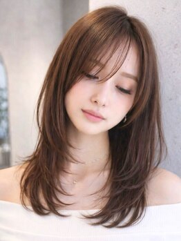 ノイ(neu)の写真/《小顔見せカット×結んで可愛い》顔周りで【色気】【上品さ】を引き立たせる再現性の高いヘアスタイルに＊