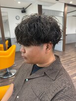 ラパンセブランメンズ 蟹江(LA PENSEE BRUN MEN'S)&nbsp;シャドウパーマ