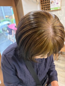 くらげ美容院 武蔵小杉 白髪ボカシ
