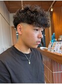 スペインカール×ハイウェイトマッシュで爽やかな印象に