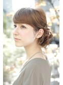 大人フェミニン♪　ルーズアップスタイル♪