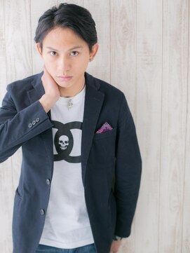 モッズヘア メン 南越谷南口店(mod's hair men) アップバング＆セミウエット七三スタイルB