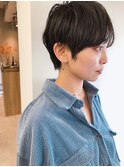 マニッシュショート_ミルクティブロンドワンホンレイヤー