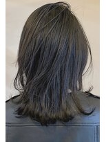 レセ 新松戸deux店(Laissez)&nbsp;ブルーブラック×外ハネレイヤーで攻め女子【レセ新松戸ドゥー】