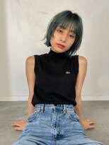 ルーム(Loom.)&nbsp;ターコイズカラーウルフボブ