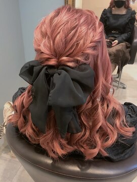 ヘアセットアリエス(aries) ハーフアップ