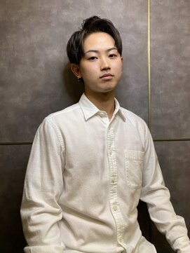 ロバーツ 国立(ROBERTS) ツーブロ七三アップバング<理容室><国立/国立駅/メンズ>